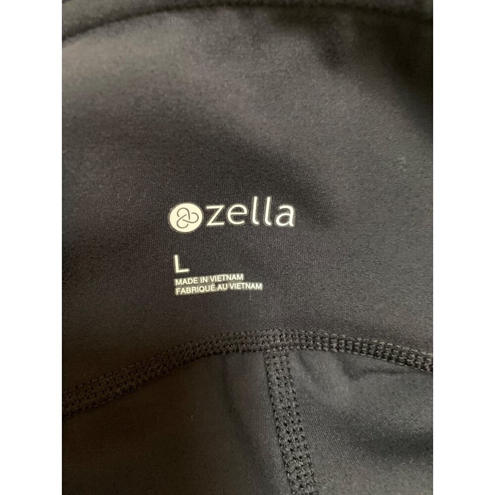 Women’s Zella Black Biker Shorts Size L with Side Pockets - Picture 4 of 5